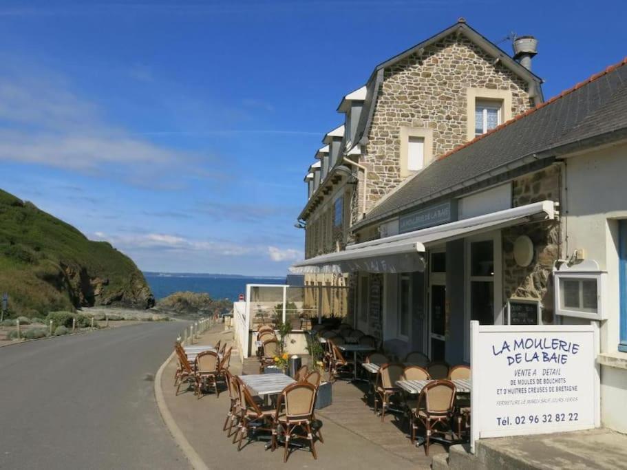 Appart' Avec Grande Terrasse Vue Mer -50M Plage Et Du Sentier De Randonnee بلانْرونوال المظهر الخارجي الصورة